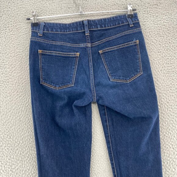 Talbots Jeans Womens 6 28 Blue Dark Wash Denim Signature Skinny Ankle Everyday - Picture 4 of 11